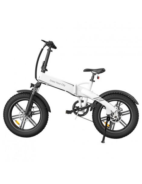 ADO A20F Bestia Pieghevole E-Bike 250W DC Brushless Motore 25km/H 36V 14.5Ah Batteria 20*4.0 Pneumatici Sensore Di Coppia-Bianco
