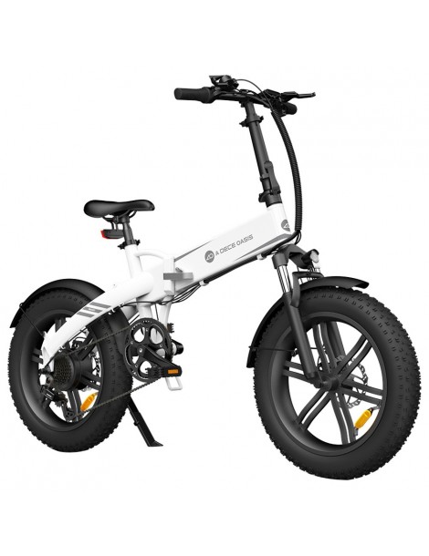 ADO A20F Bestia Pieghevole E-Bike 250W DC Brushless Motore 25km/H 36V 14.5Ah Batteria 20*4.0 Pneumatici Sensore Di Coppia-Bianco