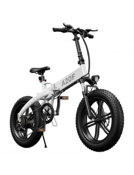 ADO A20F+ Bici Elettrica Pieghevole 250W Motore Mozzo Senza Spazzole Batteria 36V 10.4Ah - Bianco