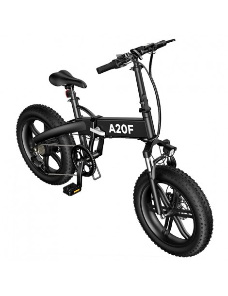 ADO A20F+ Bici Elettrica Pieghevole 250W Motore Mozzo Senza Spazzole Batteria 36V 10.4Ah - Nero