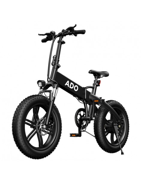 ADO A20F+ Bici Elettrica Pieghevole 250W Motore Mozzo Senza Spazzole Batteria 36V 10.4Ah - Nero