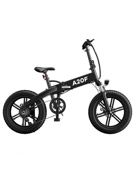 ADO A20F+ Bici Elettrica Pieghevole 250W Motore Mozzo senza Spazzole Batteria 36V 10.4Ah - Nero