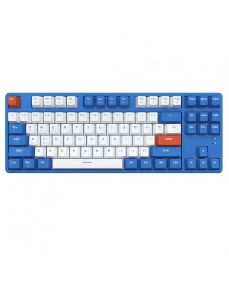 Ajazz AK871 Interruttore Blu 87 Tasti Tastiera Meccanica Dual-mode Senza Fili
