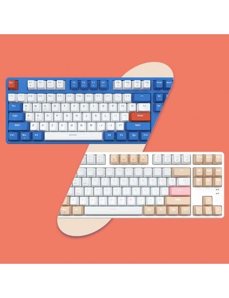 Ajazz AK871 Interruttore Blu 87 Tasti Tastiera Meccanica Dual-mode Senza Fili