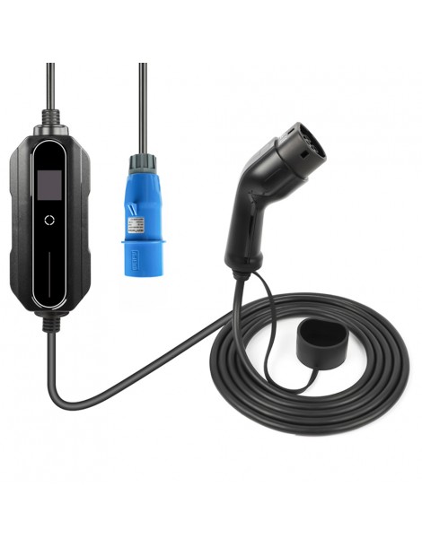 ANDAIIC Caricatore EV Caricatore portatile per auto elettriche Tipo 2 IEC62196 Modalità 2 10/16/20/24/32A Corrente - UE