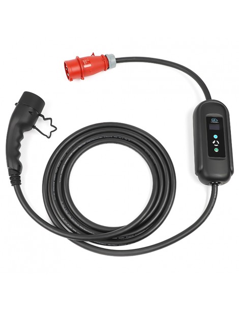 ANDAIIC EV Charger Portable Electric Car Charger Type 2 IEC62196 Mode 2 Adjustable Current 10m Cable