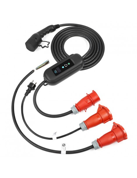 ANDAIIC EV Charger Portable electric car charger Type 2 IEC62196 Mode 2 Adjustable current 10m cable