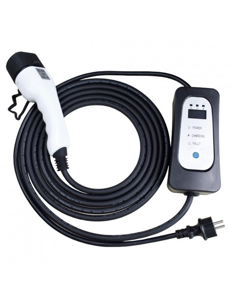 ANDAIIC Modalità 2 8A/10A/13A/16A Current Adjustable 5m Cable Caricabatterie Portatile EV-UE