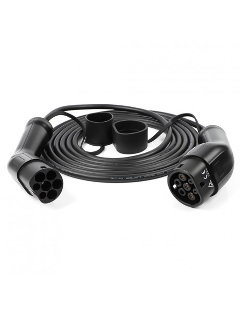 ANDAIIC Modalità 3 Cavo caricabatterie EV Tipo 2 a Tipo 2 IEC62196 32A 3 Fase Lunghezza 5m