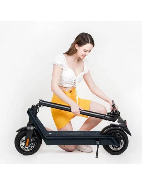 AOVO X9 Plus 10'' Pneumatico Antideflagrante Scooter Elettrico Pieghevole 36V Motore Nominale 500W Batteria 36V 15.6Ah - Nero