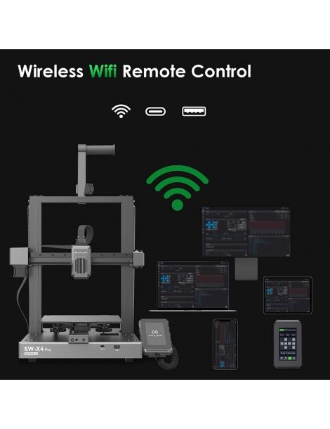 Artillery Sidewinder X4 Pro Stampante 3D 240*240*260 Mm Velocità Di Stampa 500 Mm/s Guida Lineare Asse X Y - Nero