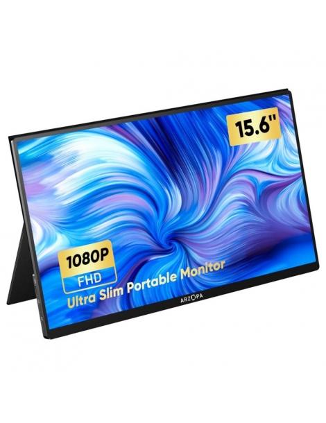 ARZOPA 15 6" Monitor Portatile 1920*1080 Frequenza Di Aggiornamento 60Hz