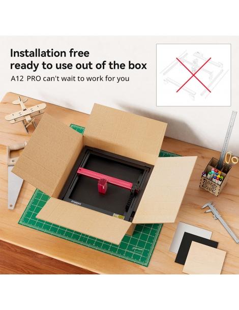 ATOMSTACK A12 PRO 12W Taglierina Per Incisione Laser Messa A Fuoco Fissa Precisione Di Incisione 0 02 Mm