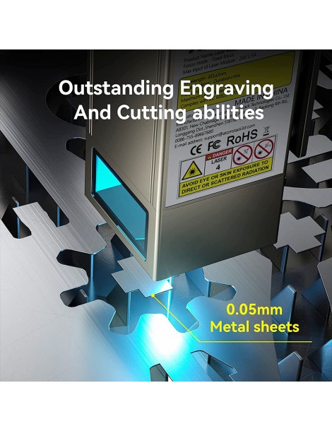 ATOMSTACK S20 Pro 20W Taglierina Incisore Laser Con Kit Di Assistenza Pneumatica Senza Messa A Fuoco Laser A Diodi Quad-core