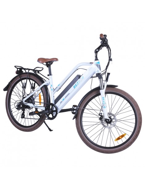 Bezior M2 Pro Ciclomotore Elettrico 500W Motore 12.5Ah Batteria-Bianco