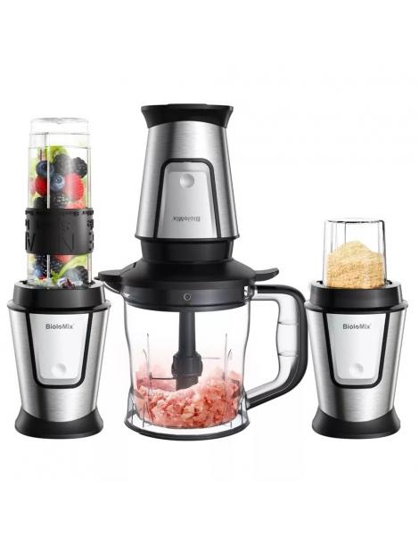 BioloMix TB23M Robot da cucina multifunzione 3 in 1 spremiagrumi portatile da 700W materiale plastico per alimenti