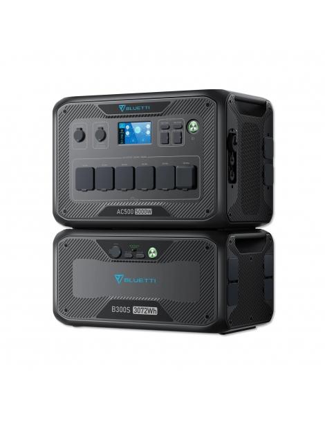 BLUETTI AC500 + B300S Power Station 5000W/3072WH Batteria LiFePO4 Per Il Backup Della Batteria Domestica