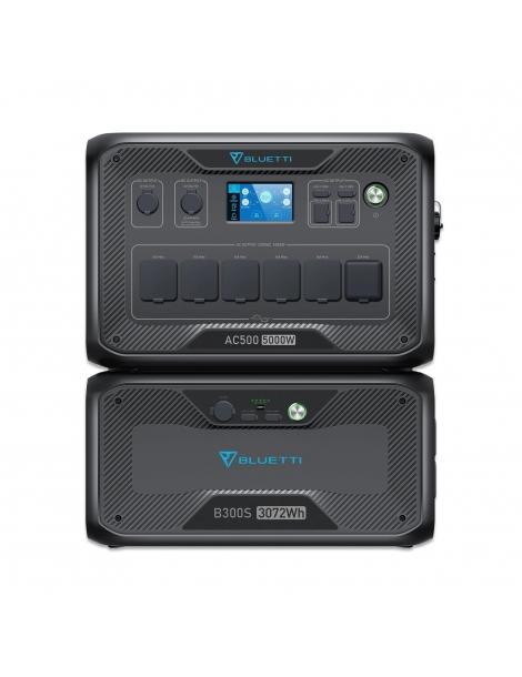 BLUETTI AC500 + B300S Power Station 5000W/3072WH Batteria LiFePO4 per il backup della batteria domestica