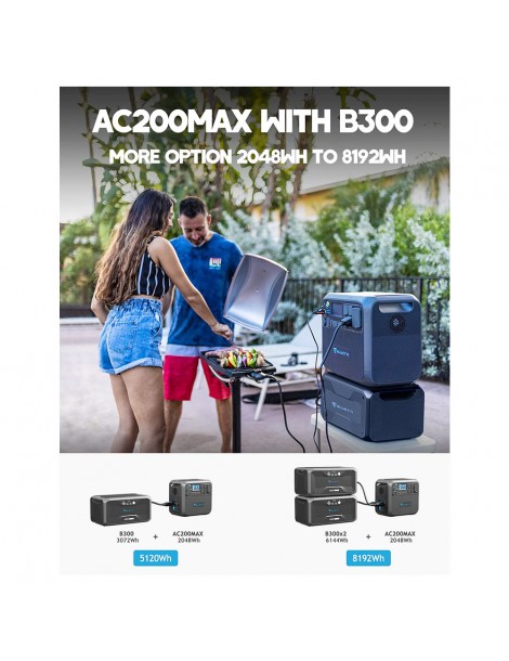 BLUETTI B300 Modulo Batteria LiFePO4 3072Wh Per Potenziare La Stazione Elettrica Portatile AC300 AC200Max AC200P EB200