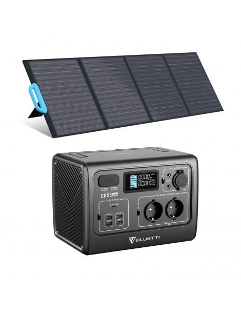BLUETTI EB55 + PV120 Kit Generatore-Nero