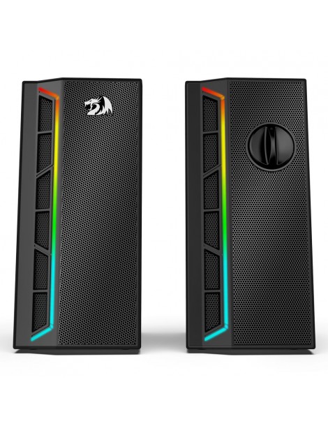 Calliope RGB Altoparlanti Per PC Desktop Suono Potenziato A 2.0 Canali E Controllo Del Volume Con Cavo Da 3 5 Mm - Nero