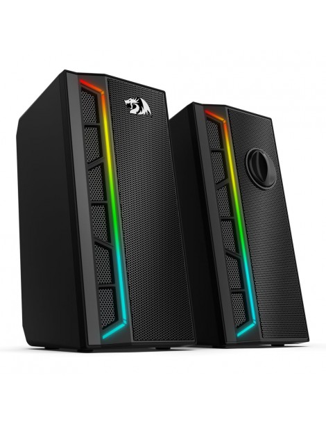 Calliope RGB Altoparlanti Per PC Desktop Suono Potenziato A 2.0 Canali E Controllo Del Volume Con Cavo Da 3 5 Mm - Nero