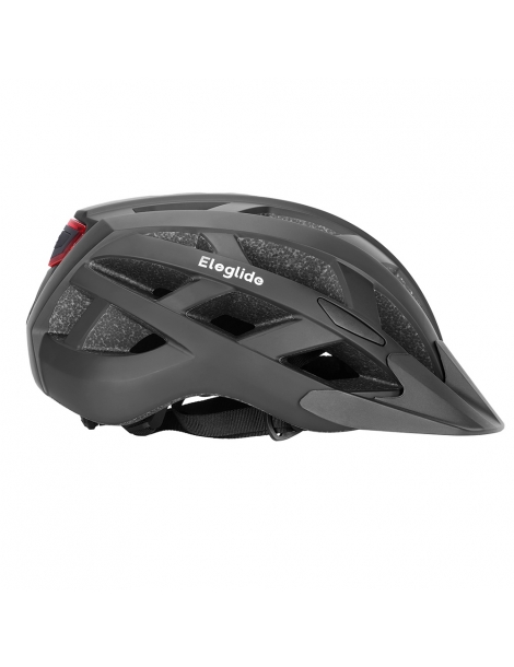 Casco Da Ciclismo Con Luce LED - Nero