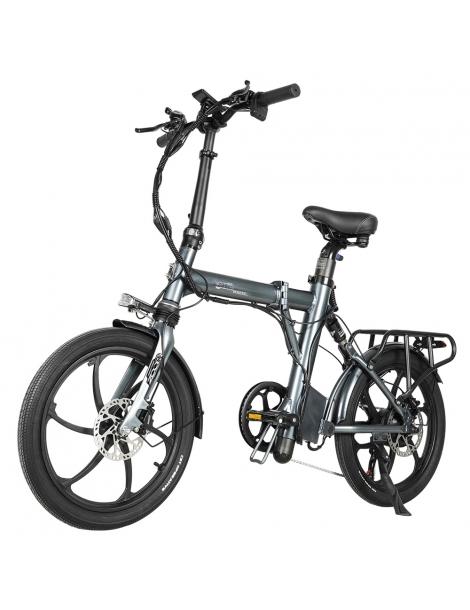 CMACEWHEEL EM20 Bici Elettrica Pieghevole Motore 350W Batteria 36V 12Ah Pneumatico 20*2.25 Pollici - Grigio