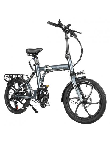 CMACEWHEEL EM20 Bici Elettrica Pieghevole Motore 350W Batteria 36V 12Ah Pneumatico 20*2.25 pollici - Grigio