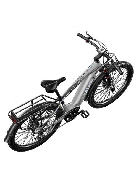 Cysum Speedy Mountain Bike Elettrica Motore 500W Batteria Rimovibile 48V 14AH Pneumatico 27 5*2 2 Pollici - Grigio