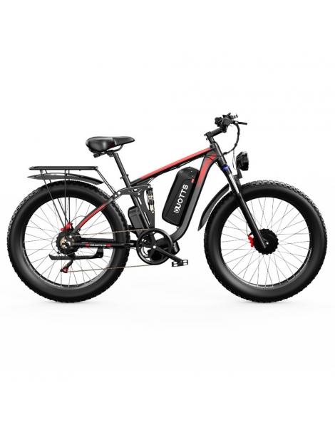 DUOTTS S26 26*4.0in Bici Elettrica Pneumatici 750W*2 Motore 50km/h Velocità Massima 48V 20Ah Samsung Batteria