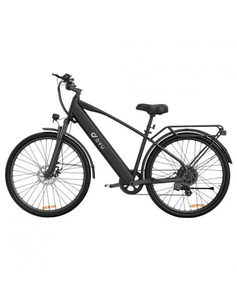 DYU C5 City Electric Bike Motore 250W Batteria 48V 10AH 27 5 Pollici 25km/h 65km Freni A Doppio Disco - Nero