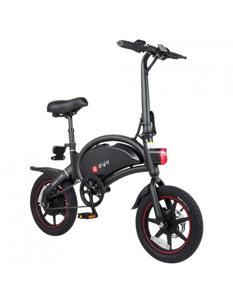 DYU D3+ Ciclomotore Elettrico Pieghevole Con Pneumatici Da 14" - Motore Senza Spazzole Da 240W E Batteria Al Litio Da 10AH