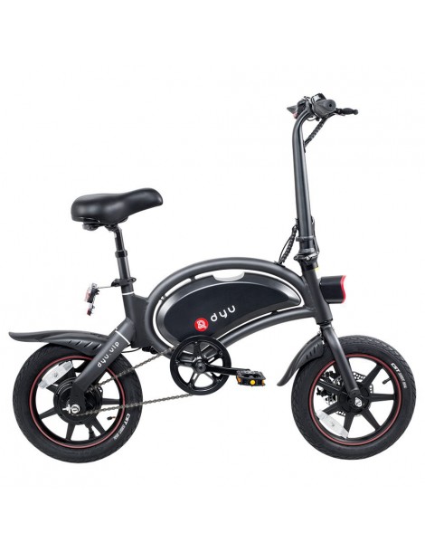 DYU D3+ Ciclomotore Elettrico Pieghevole Con Pneumatici Da 14" - Motore Senza Spazzole Da 240W E Batteria Al Litio Da 10AH