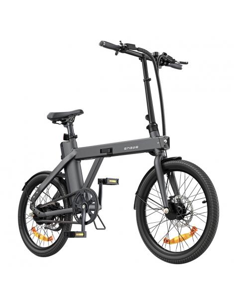 ENGWE P20 Bici Elettrica Pieghevole Motore Silenzioso 250W Sensore Di Coppia Batteria 36V 9.6A Pneumatici 20*1.95'' - Nero