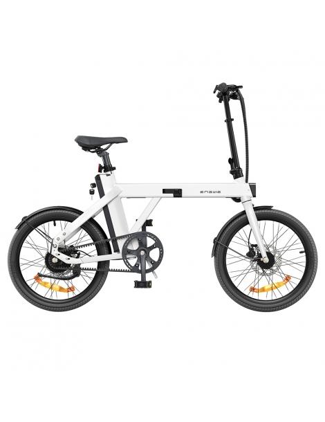ENGWE P20 Bici Elettrica Pieghevole Motore Silenzioso 250W Sensore di Coppia Batteria 36V 9.6A Pneumatici 20*1.95'' - Bianco