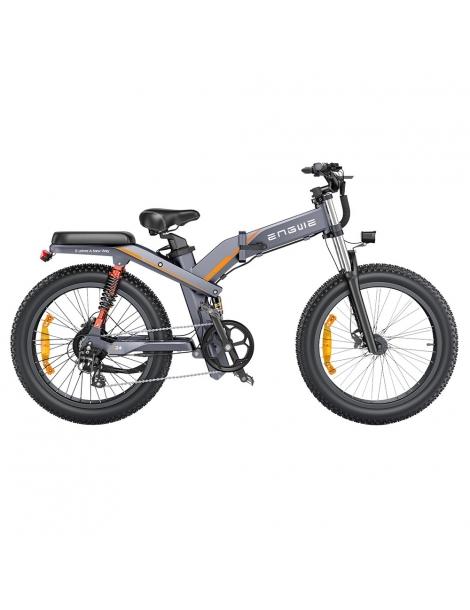 ENGWE X24 Mountain Electric Bike 24*4.0 pollici Fat Tire 50km/h Velocità massima 1000W Motore 48V Batteria - Grigio