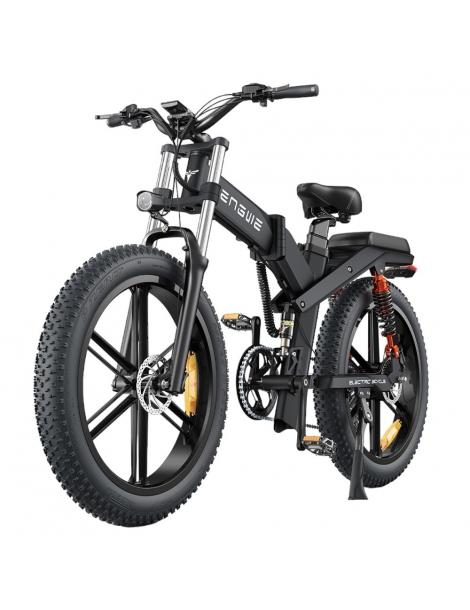 ENGWE X26 26*4.0 Pollici Pneumatici Grassi Bici Elettrica - Motore 48V 1000W E Batteria 19Ah - Nero
