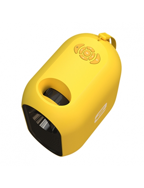 ETOE D1 Evo Proiettore 150 ANSI Android 9.0 Risoluzione 720P Correzione Trapezoidale Zoom 50%～100% - Giallo