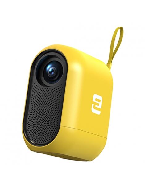 ETOE D1 Evo Proiettore 150 ANSI Android 9.0 risoluzione 720P correzione trapezoidale zoom 50%～100% - Giallo