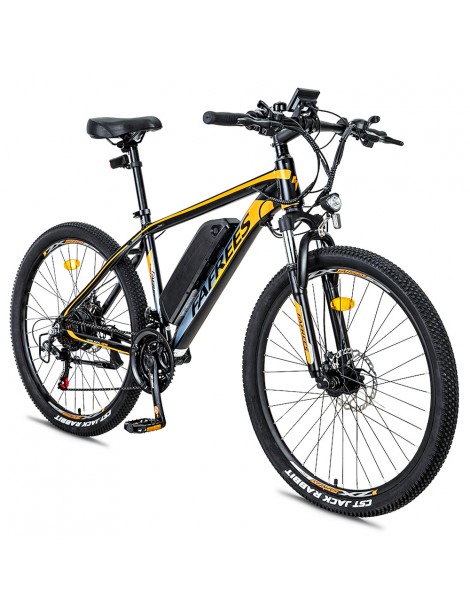 FAFREES Bici elettrica da 26 pollici 250 W con batteria agli ioni di litio da 36 V 10 Ah SHIMANO 21 velocità-Nero