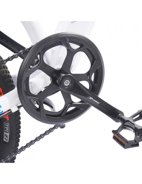 FAFREES F100 26' Bici Elettrica 33 KMPH Mountain Ebike Adulti 350 W Motore 48 V 11 6 Ah Batteria Rimovibile-Bianco