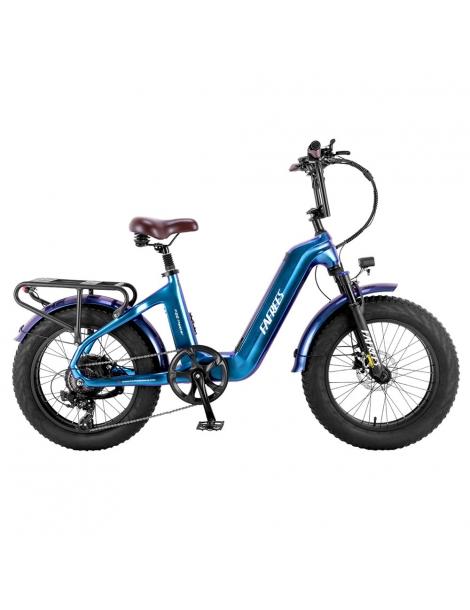 FAFREES F20 Master E-bike 20*4.0 pollici pneumatico 500W trazione posteriore 25km/h velocità massima- Blu