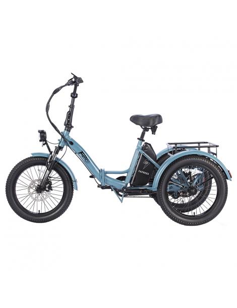 FAFREES F20 Mate Triciclo Elettrico Motore Brushless 500W Batteria 48V/18.2Ah Pneumatici Grassi 20*3.0 Pollici - Blu