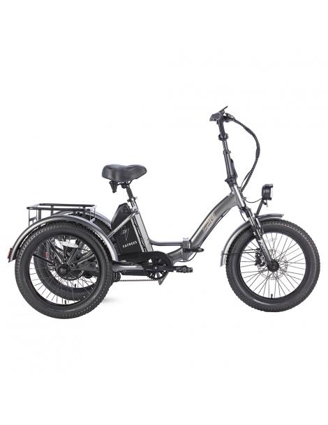 FAFREES F20 Mate Triciclo elettrico motore brushless 500W batteria 48V/18.2Ah pneumatici grassi 20*3.0 pollici - Grigio