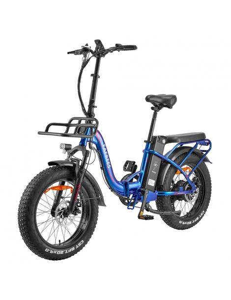 Fafrees F20 Max Flodable Electric Bike 20*4.0 Pollici Fat Tire 500W Brushless Motor 48V 22.5Ah Battery - Aurora Blue