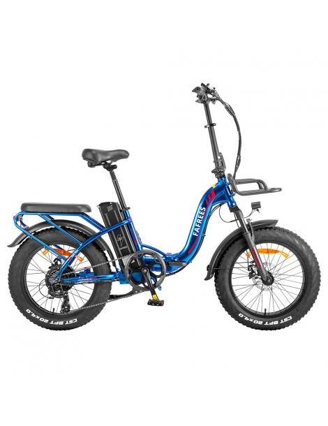 Fafrees F20 Max Flodable Electric Bike 20*4.0 Pollici Fat Tire 500W Brushless Motor 48V 22.5Ah Battery - Aurora Blue