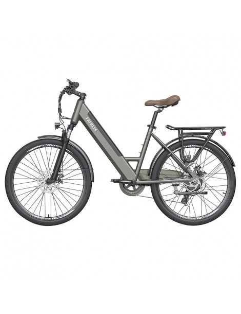 FAFREES F26 Pro 26'' E-Bike Da Città Passo-passo 25 Km/h Motore 250W 36V 10Ah Batteria Incorporata Rimovibile-Grigio