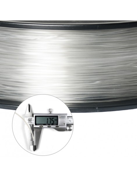 Filamento PLA Geeetech Per Stampante 3D Precisione Dimensionale 1 75 Mm /- 0 03 Mm Bobina Da 1 Kg (2 2 Libbre) - Trasparente