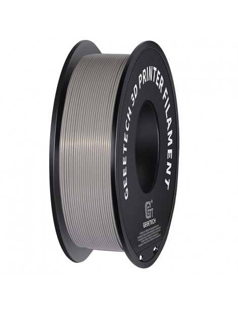 Filamento PLA Geeetech per stampante 3D precisione dimensionale 1 75 mm /- 0 03 mm Rocchetto da 1 kg (2 2 libbre) - Grigio